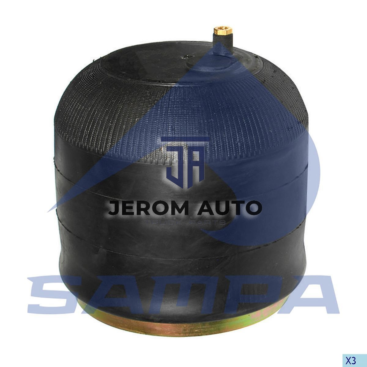 Пневморесора в зборі зі сталевим стаком / SAMPA / SP 554186-K23, фото 1