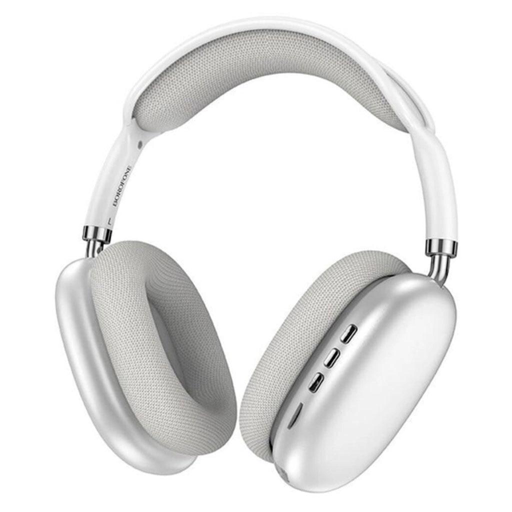 Бездротові накладні навушники з мікрофоном BOROFONE BO22 (Bluetooth 5.3) Silver