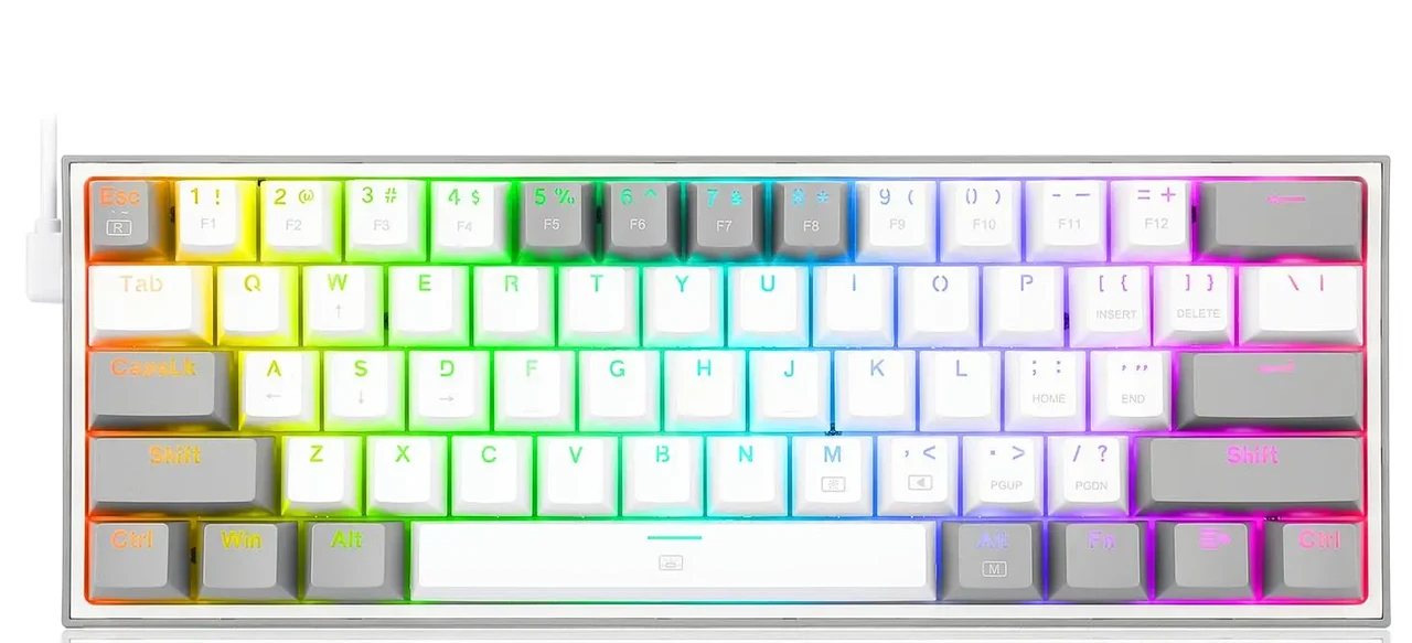 Клавіатура Redragon K617 Fizz RGB Red Box Switch White-Gray