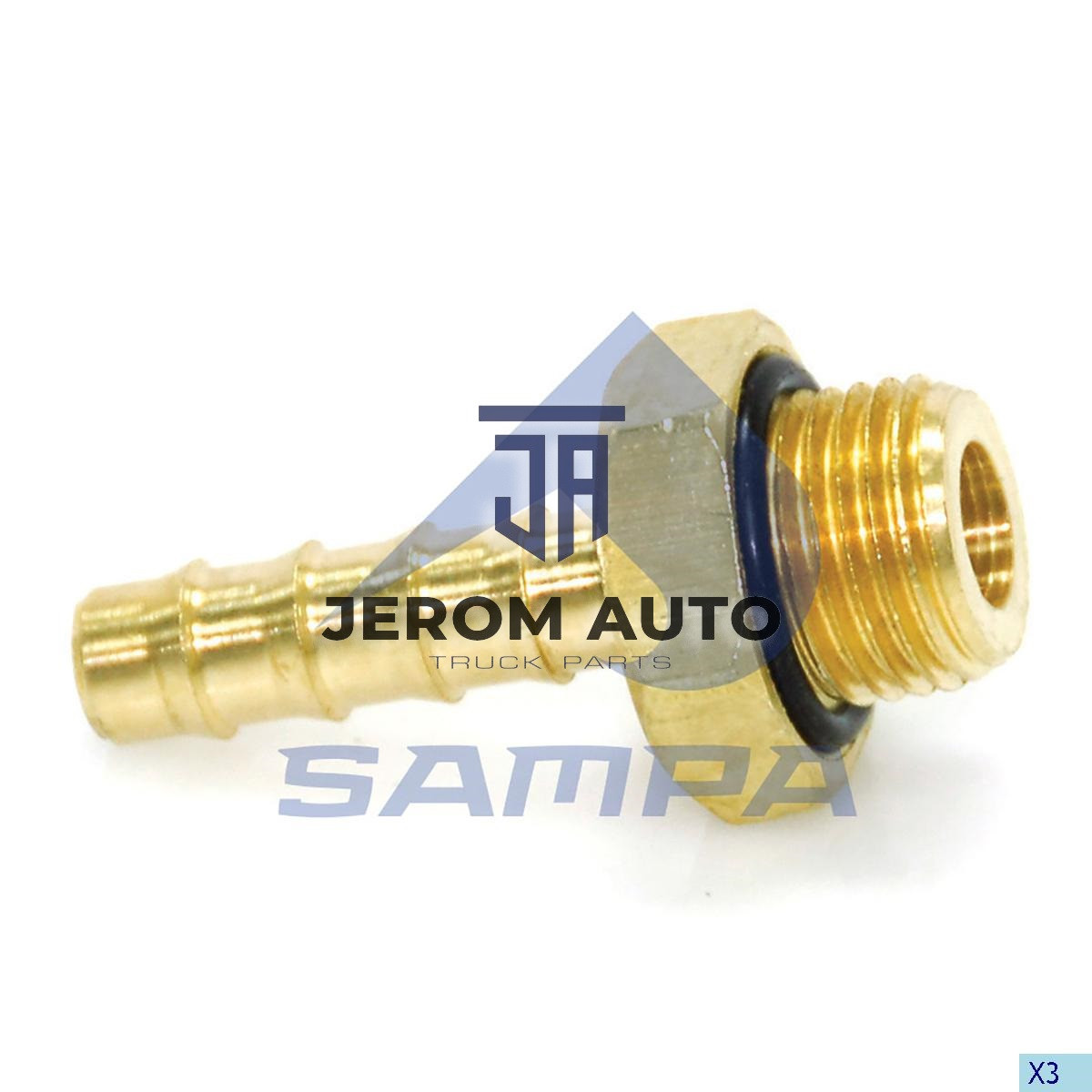 Ніпель для шланга з ущільнювальним кільцем / SAMPA / 094.447, фото 1