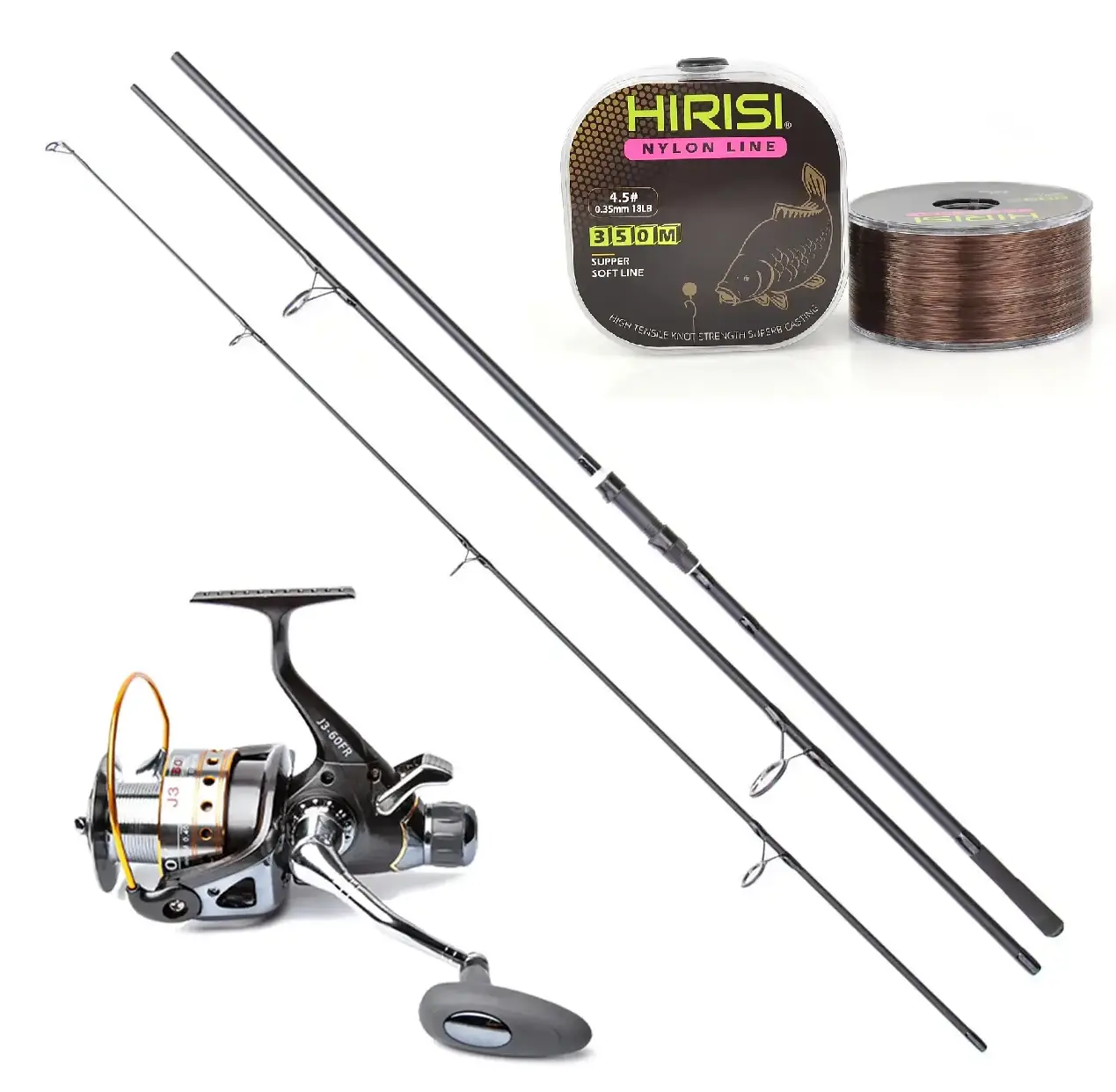 Карповий набір На 1 вудлище Feima Fos Eos Carp 3.6м з котушками + Лісочка