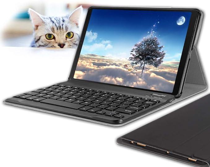 Чохол-клавіатура для Galaxy Tab A 10.1 2019 SM-T510/T515. Штучна шкіра, QWERTZ