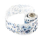 Наліпки в рулоні скотч Блакитні квіти 6см*2м Папір NKL111, фото 3