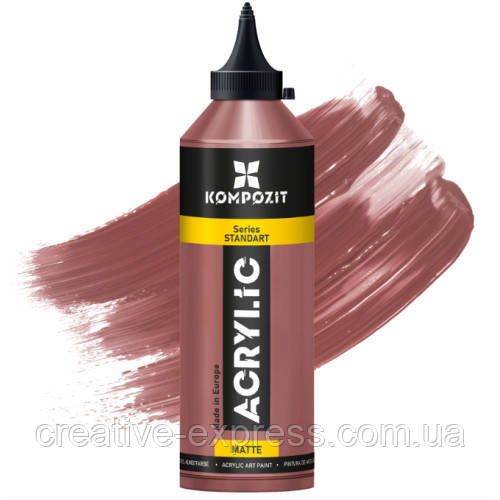 Фарба акрилова STANDART "Kompozit", 500 мл (081 Оксид коричневий)