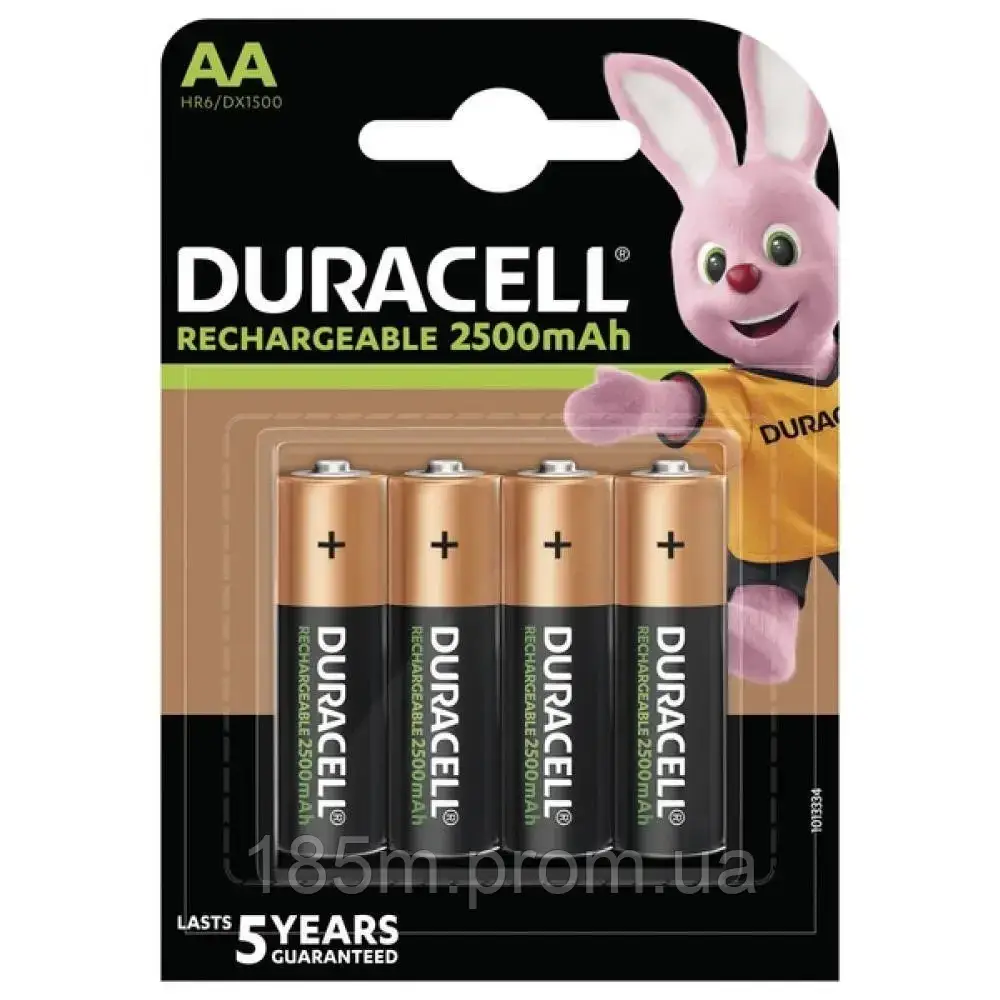 Акумулятор DURACELL Ni-Mh AA HR06 2500 mAh 4BL, фото 1
