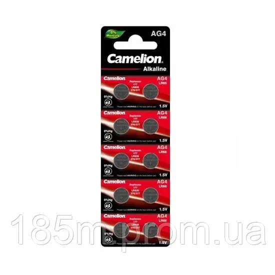 Батарейка лужна CAMELION AG 4 / 10 BL, фото 1