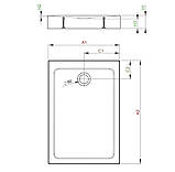 Душовий піддон Radaway Doros F Compact 120×70 см (SDRFP1270-05), акриловий, білий, фото 3