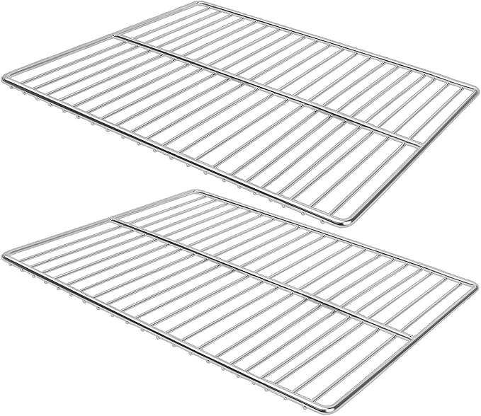Решітка для гриля LANEJOY BBQ 40x30 см, сітка з нержавіючої сталі, багатофункціональна, 2 шт.