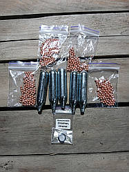 Ремкомплект на Crosman, Umarex, Borner (3 кільця) + балони SAS СО2 (5 штук) + Кульки ББ (400 шт)