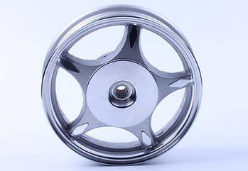 Диск задній литий 10"-2,15 (19 шліців, барабан.гальмо) (код 1459)