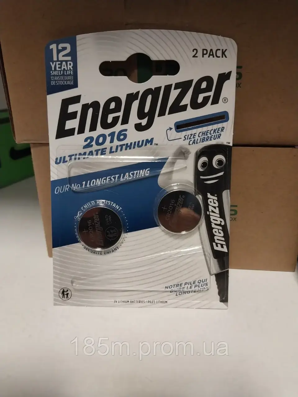 Батарейка літієва ENERGIZER CR2016 Ultimate Lithium 2BL, фото 1