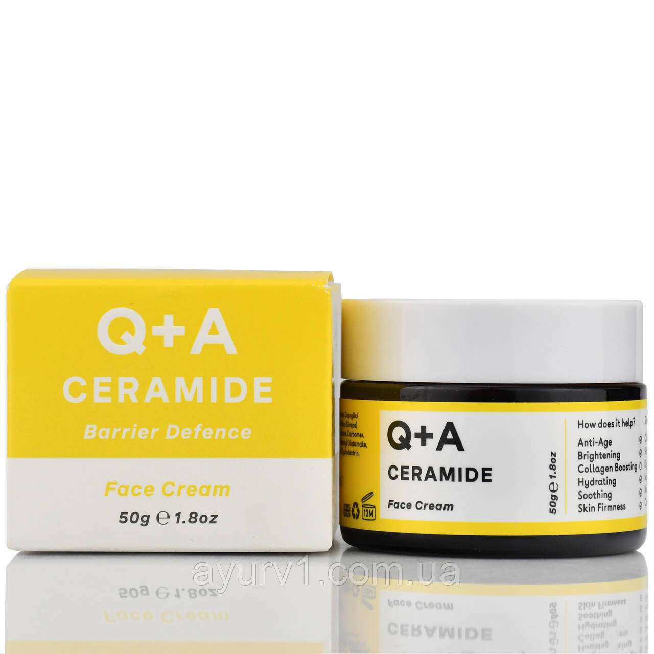 Захисний крем для обличчя з керамідами Q+A Ceramide Barrier Defence Face Cream 50g