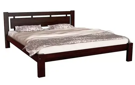 Двоспальне ліжко Сіцилия 160 Fusion Furniture, колір горіх, фото 3