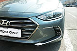 Хром накладки на протитуманки Hyundai Elantra AD 2015-2019 (Autoclover/Південна Корея), фото 5