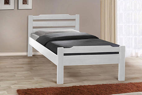 Ліжко з масиву вільхи Ольга Fusion Furniture, колір білий, фото 1