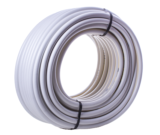 Рукав ПВХ для газового зварювання 3/8 (білий із жовтою смугою) (БПР)