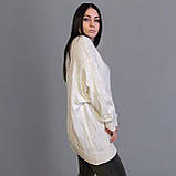 Туніка, светр подовжений жіночий білий. One Size, фото 5