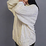 Туніка, светр подовжений жіночий білий. One Size, фото 6
