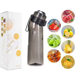 Пляшка ароматична спортивна для води Air Up Bottle 650 мл + 2 капсули Чорний, фото 1