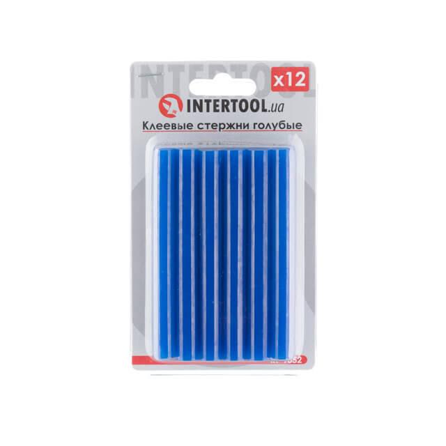 Комплект клейових стрижнів блакитних 11,2 мм * 100 мм, 12 шт. INTERTOOL RT-1052