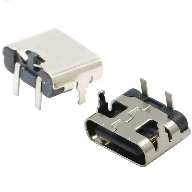 Гніздо USB Type-C 2pin кутове C-10