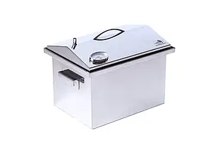 Коптильня гарячого копчення SmokeHouse M 400х300х320 мм нержавіюча сталь 1.5 мм з термометром + подарунок