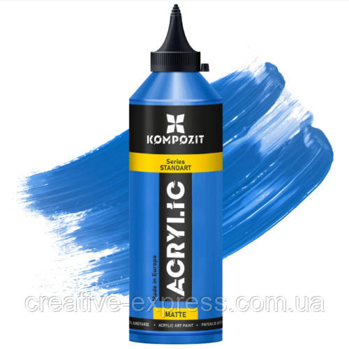 Фарба акрилова STANDART "Kompozit", 500 мл (053 Синій основний)