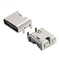 Гніздо USB Type-C 6pin кутове C-04