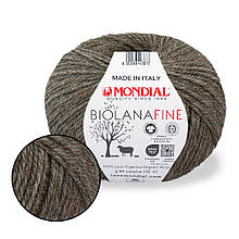 Mondial Bio Lana Fine, Коричнево-сірий No344