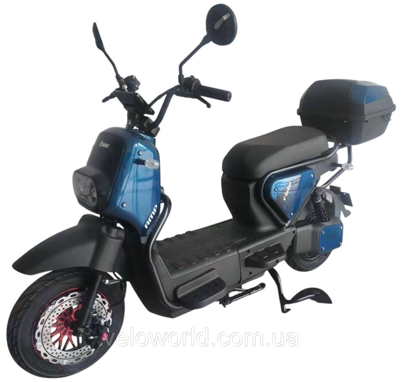Електричний скутер електровелосипед Corso Ride 1000W/72V/20AH синій