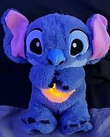 Дышащий стич антистрессовая мягкая игрушка для сна с ритмическим дыханием и музыкой Успокаивающая