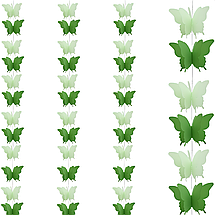 Паперова гірлянда з 3D Метеликів | Зелений Салатовий, фото 2