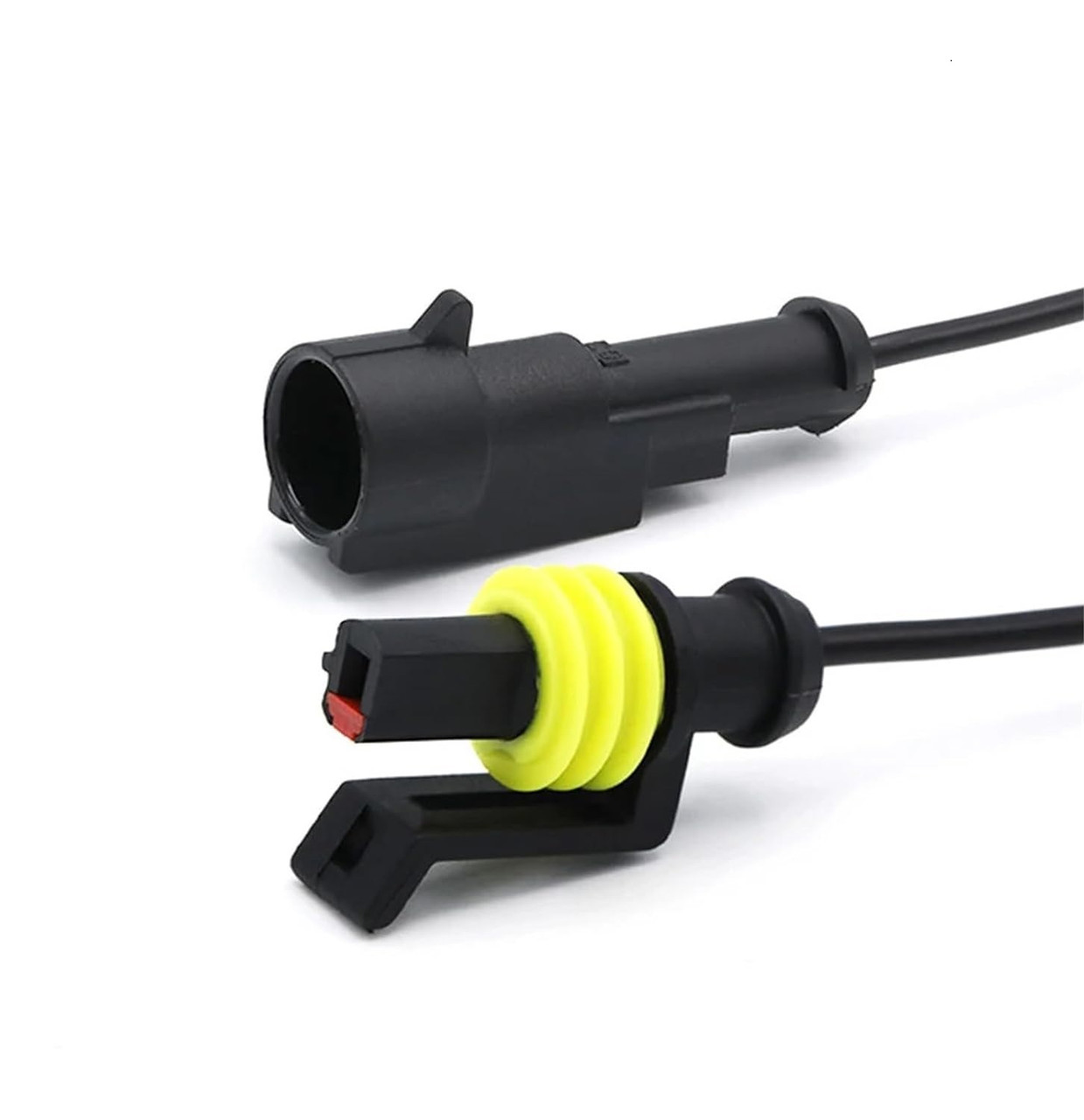 Конектори AMP Superseal 1pin, пара M+F, водостійкі для авто з кабелями AWG18