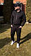 Чоловічий спортивний костюм без капюшону на блискавці сірий весна осінь, фото 6