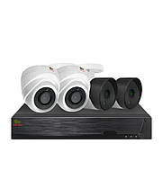 Комплект дротової системи AHD відеоспостереження 2 Мп