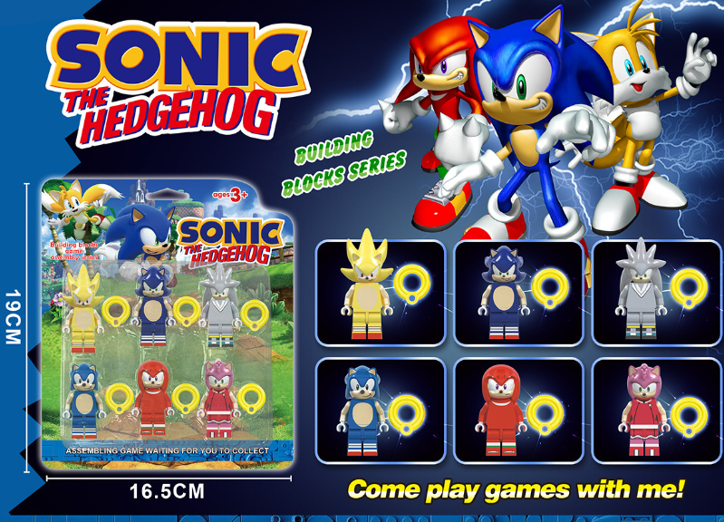 Набір фігурок лего Sonic з аксесуарами, іграшкові фігурки Соник lego, фото 1