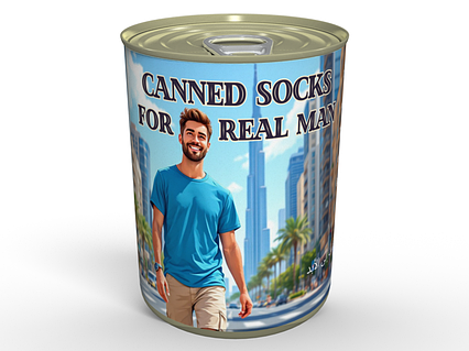 CANNED SOCKS FOR REAL MAN - Unique Gift From Dubai