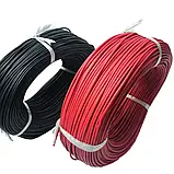 Дріт гнучкий у силіконовій ізоляції 12AWG з мідною жилою 600 В 4.5 мм 100 м, чорний, Кабель силіконовий 12AWG вискотемпературний, фото 2