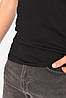 Майка чоловіча однотонна чорного кольору 160486P, фото 4