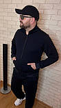 Спортивний костюм чоловічий двонитка кофта на блискавці та штани S M L XL XXL, фото 7