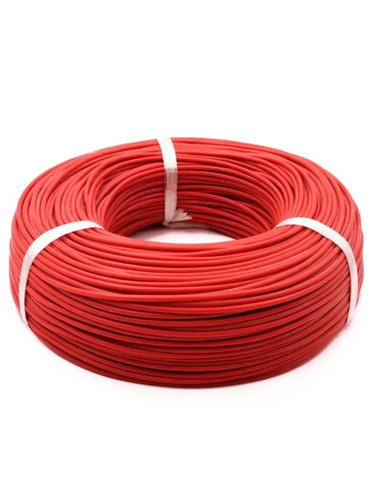 Силіконовий провід 12 AWG високотемпературний червоний, Силіконові дроти для електроніки, провід для Акумуляторів батарей, фото 1