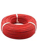 Силіконовий провід 12 AWG високотемпературний червоний, Силіконові дроти для електроніки, провід для Акумуляторів батарей