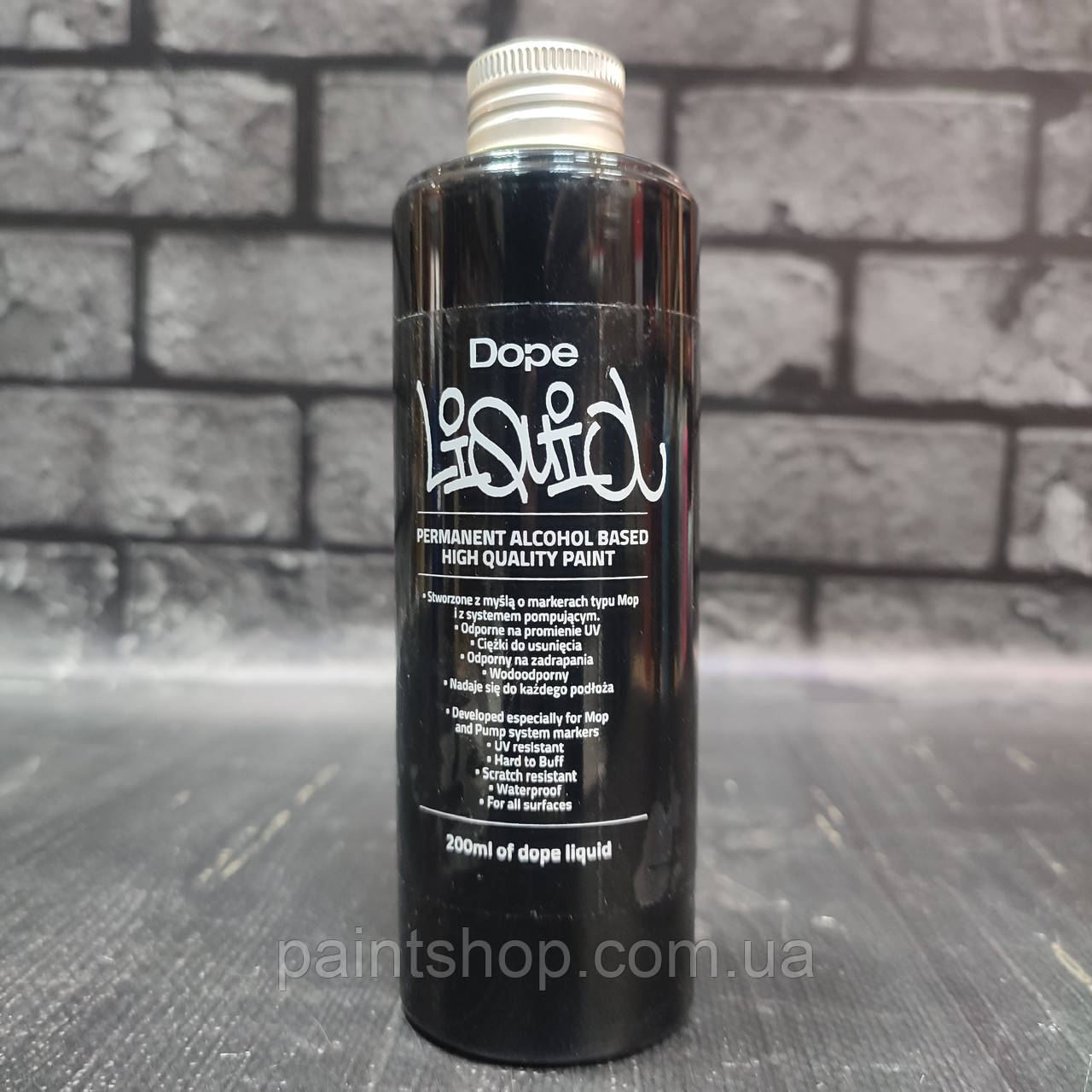 Заправка для маркерів Dope Liquid Black (Чорний) 200 мл