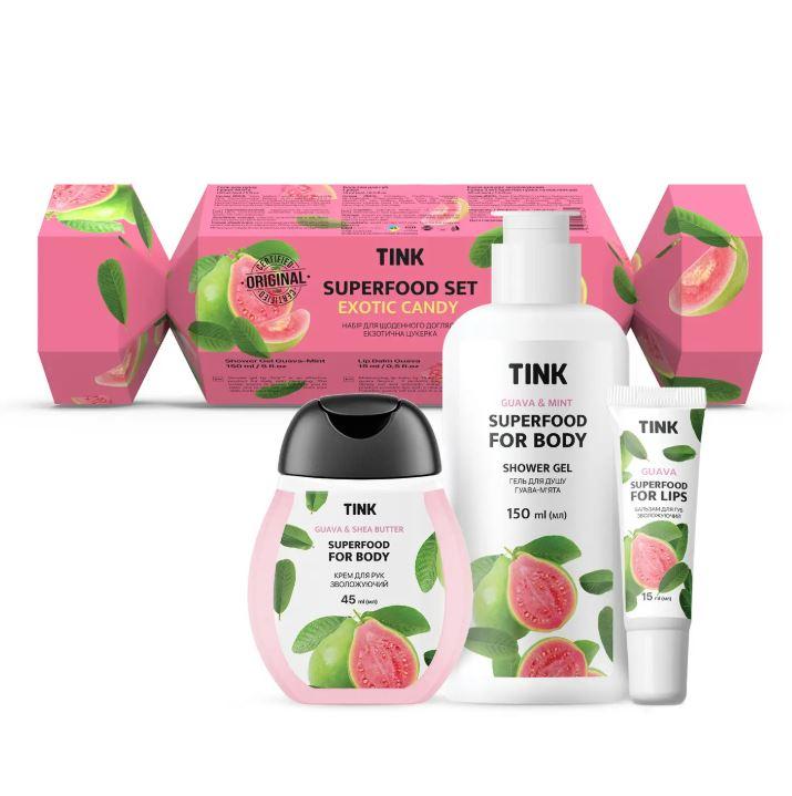 Подарунковий набір косметики для тіла Tink Superfood Set Exotic Candy, 3 продукти, фото 1