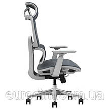 Крісло поворотне WALTER сіра сітка/сірий каркас, фото 4