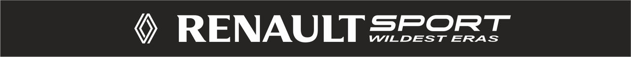 Сонцезахисна наклейка на лобове скло Renault sport