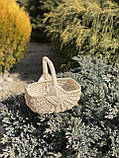Плетений кошик з лози «Ромб білий» Арт: 2060, фото 7