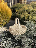 Плетений кошик з лози «Ромб білий» Арт: 2060, фото 8