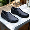 Чоловічі шкіряні мокасини, туфлі чорні з натуральної шкіри на весну осінь чорного кольору для чоловіків, розмір 40 41 42 43 44 45, фото 2