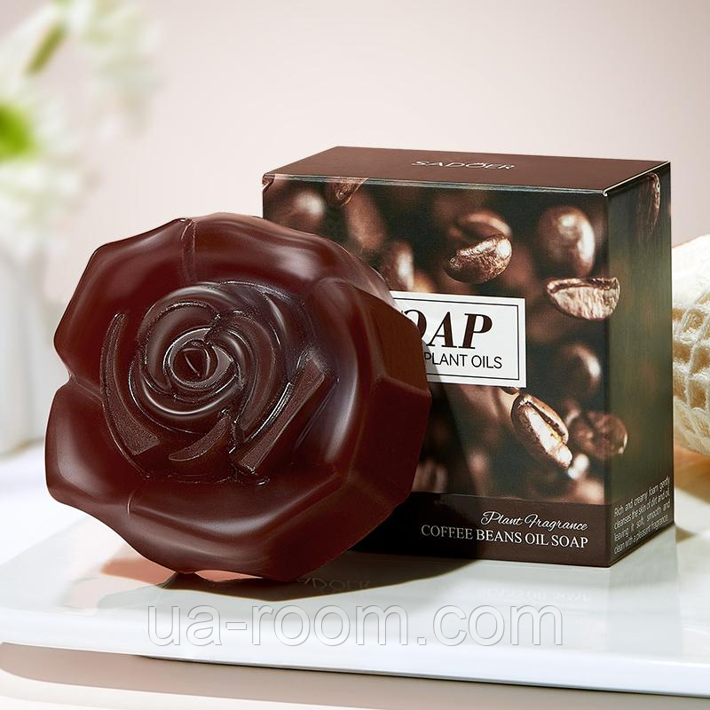 Парфюмированное натуральное мыло с ароматом кофе Sadoer Cofee Oil Soap, 100 г.